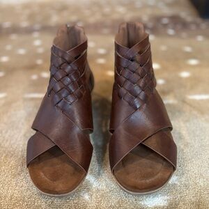 Natural Reflections Ankle Wrap Woven Sandals